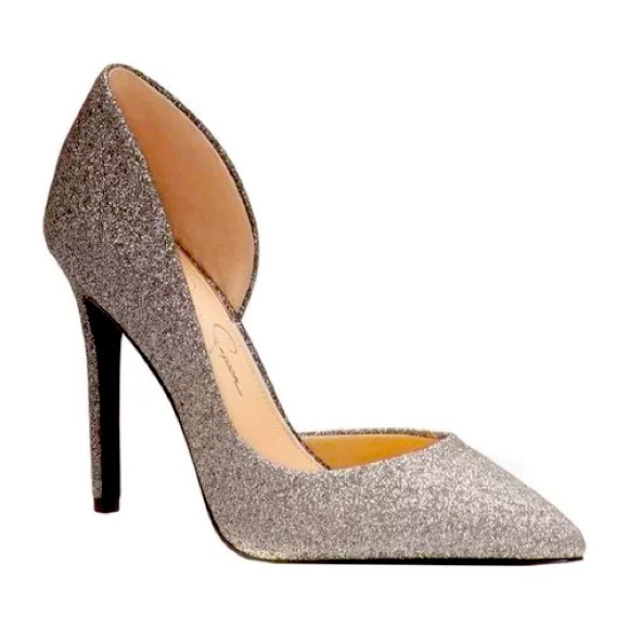Jessica Simpson Glitter Pump Heels - Picture 1 of 9